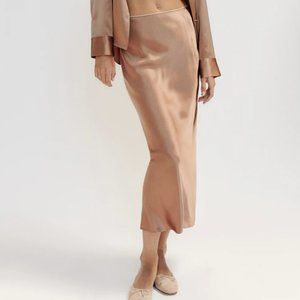 Reformation Layla Silk Skirt - Worn Once!